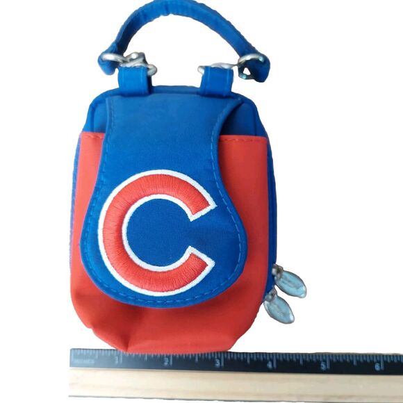 Chicago CUBS Tiny Purse Crossbody Pro-FAN-ity Charm 14 New York Zip Around ID - Picture 7 of 12